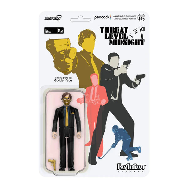 Jim Halpert (Goldenface) - The Office ReAction Figure by Super7