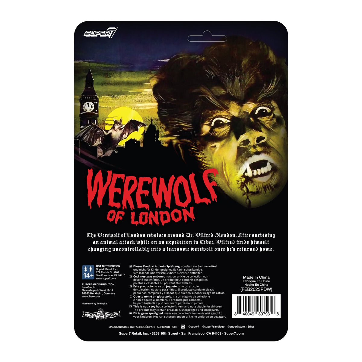 Werewolf of London W1 ReAction Figure - Werewolf of London by Super7