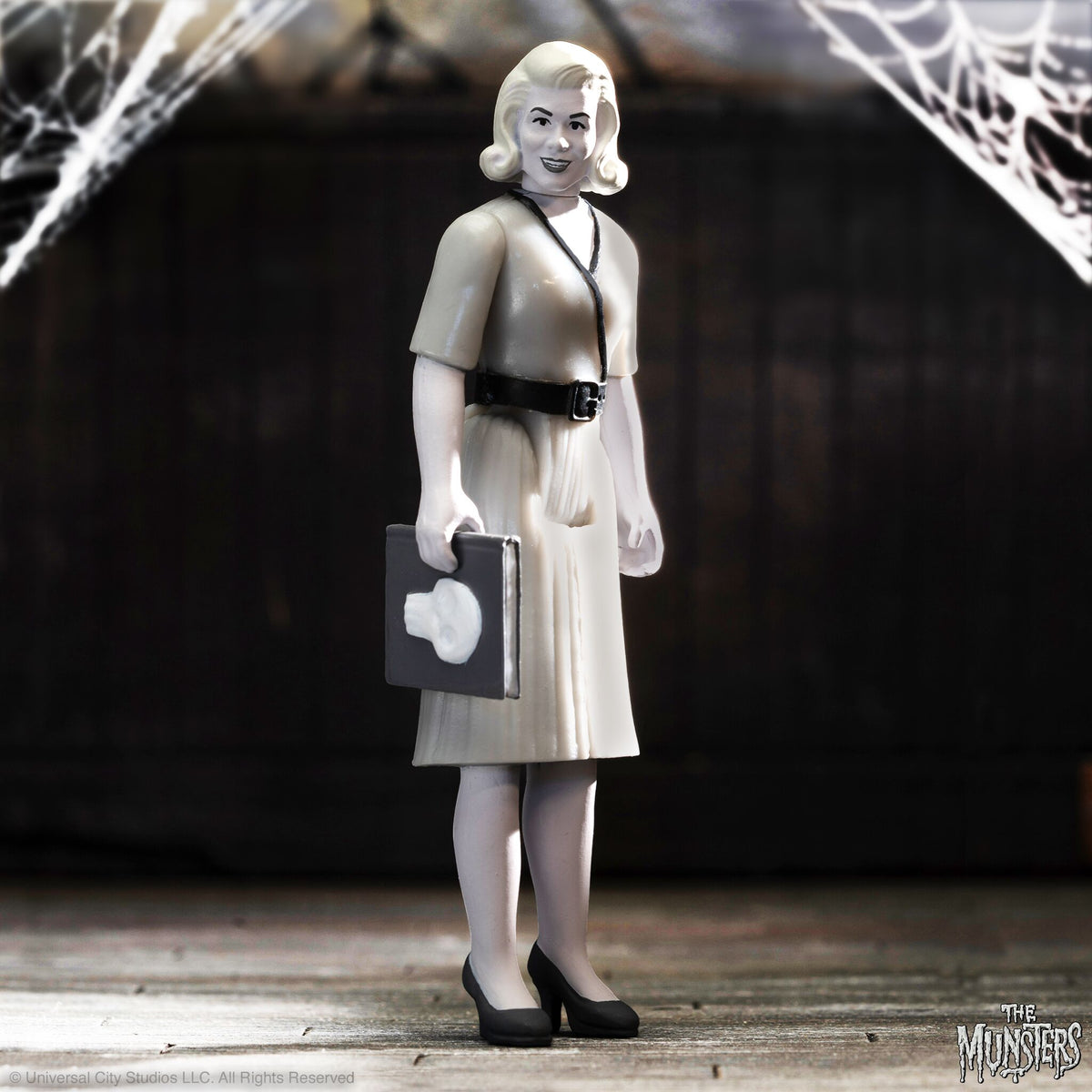 Marilyn Munster (Grayscale) - Munsters W3 ReAction Figure Super7