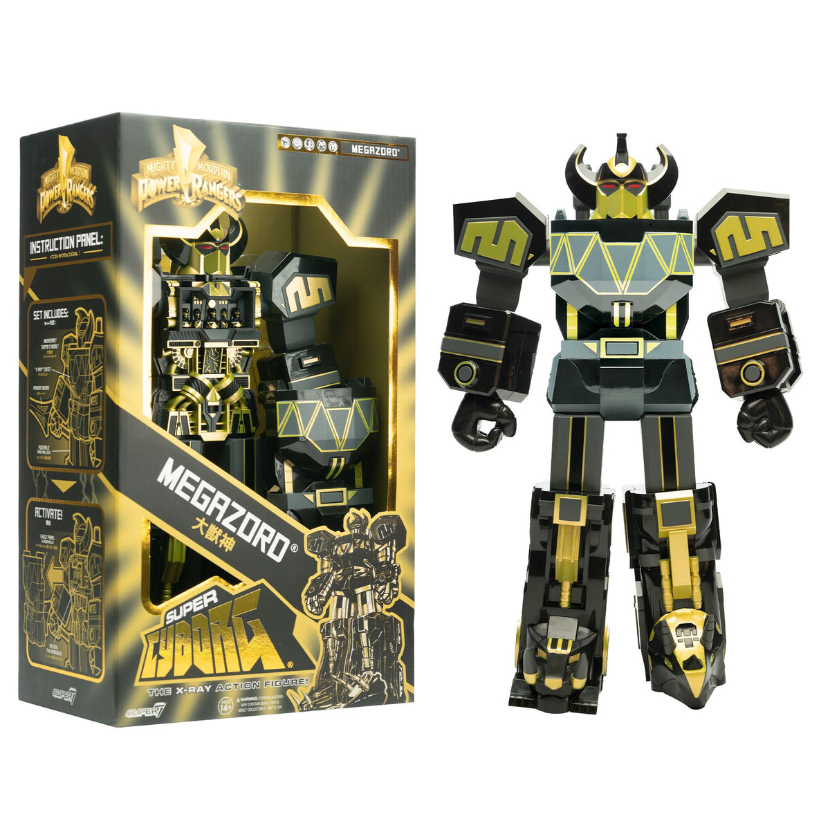 Megazord Black/Gold - Super Cyborg Power Rangers by Super7