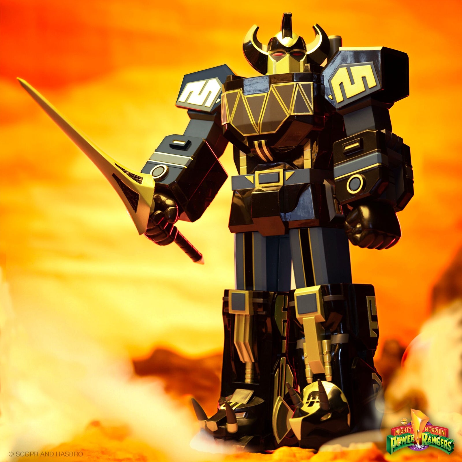 Megazord Black/Gold - Super Cyborg Power Rangers by Super7
