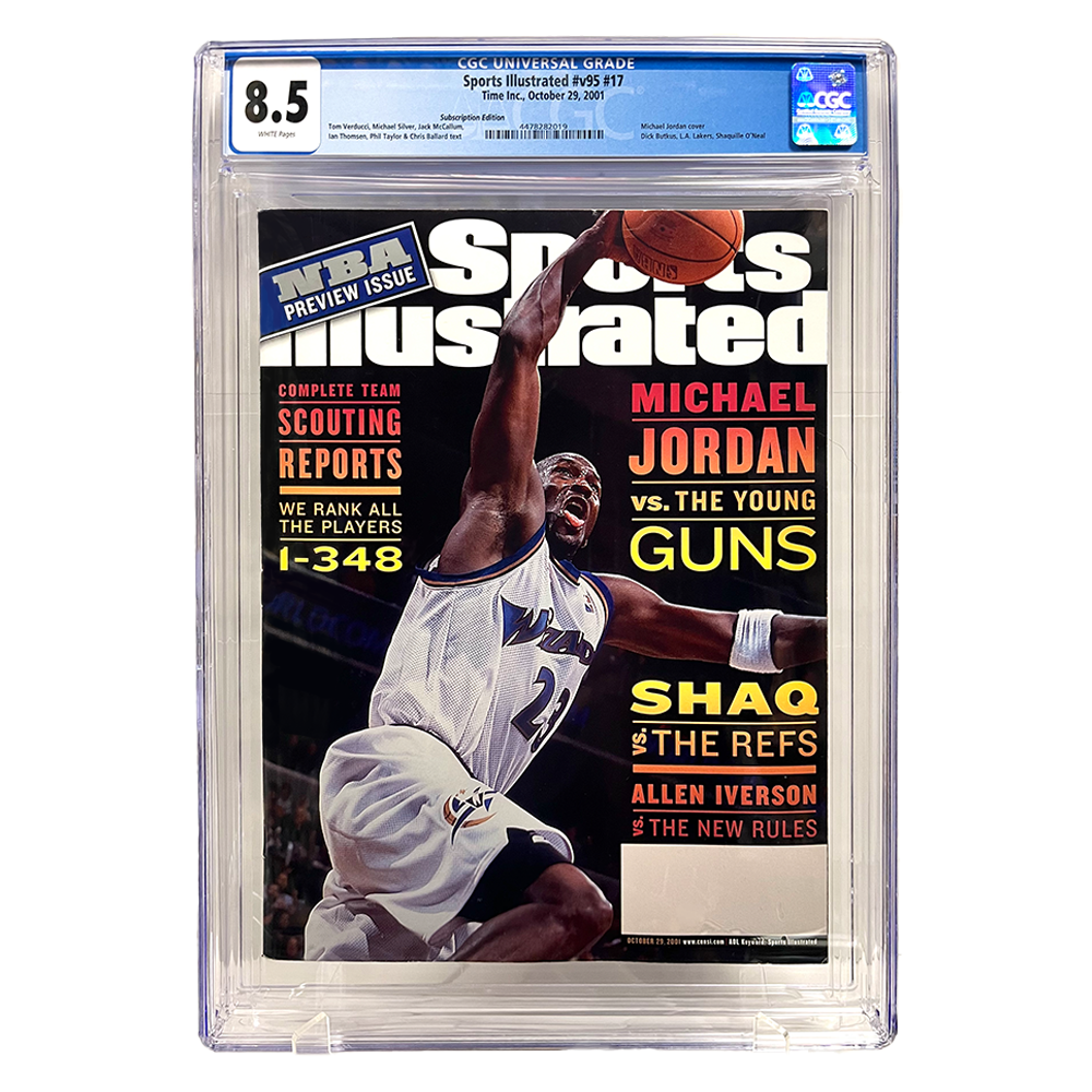 Sports Illustrated Magazine - Michael Jordan VS the Young Guns 2001 (8.5)