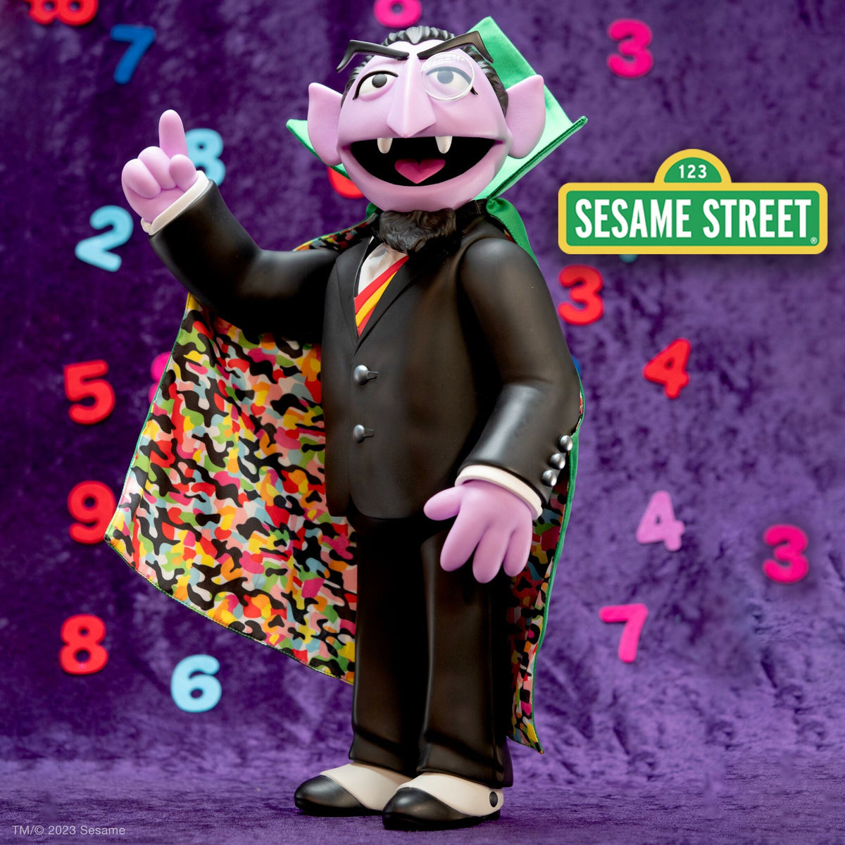 Count Von Count Sesame Street SuperSize 15.25” Vinyl Collectible by Super7