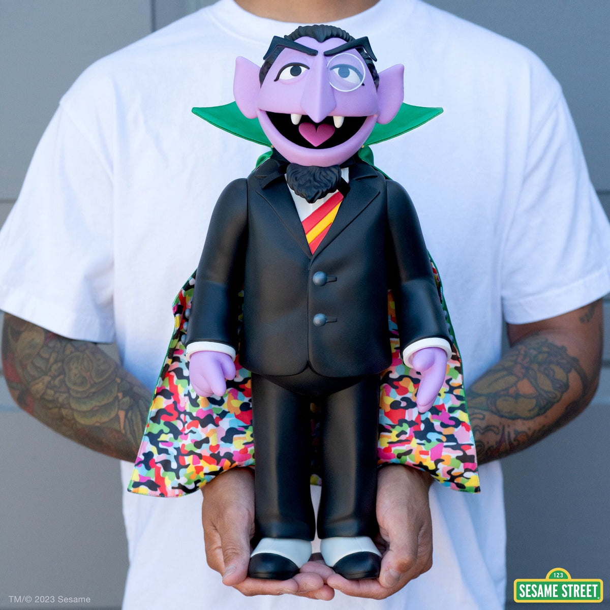 Count Von Count Sesame Street SuperSize 15.25” Vinyl Collectible by Super7