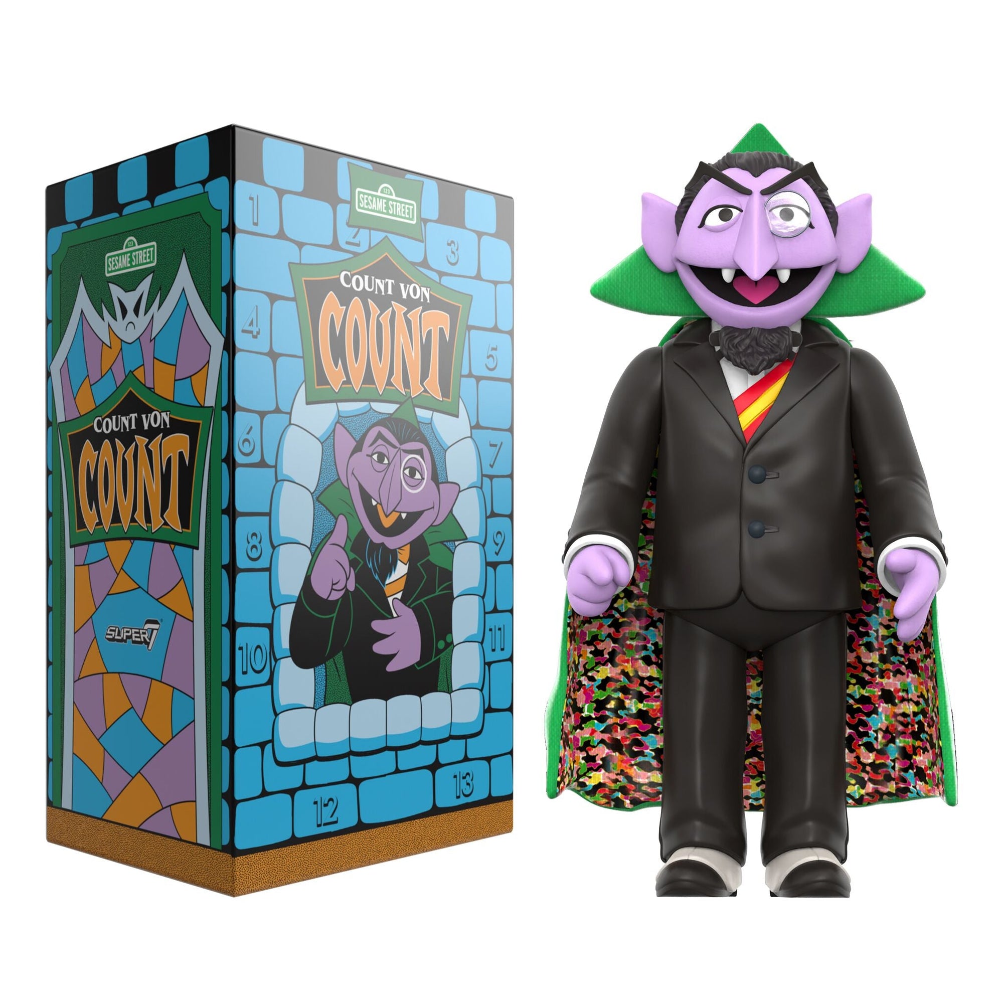 Count Von Count Sesame Street SuperSize 15.25” Vinyl Collectible by Super7