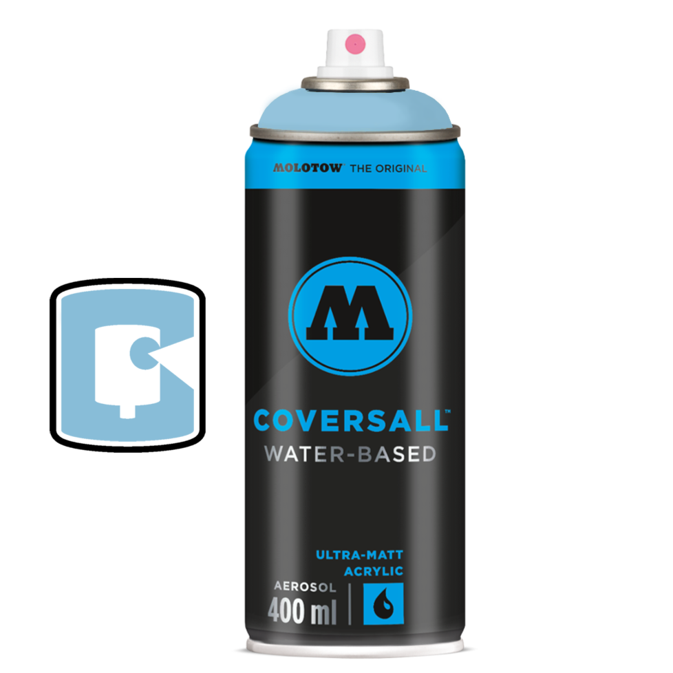Shock Blue Light Molotow Coversall Water-Based 400ML Spray Paint