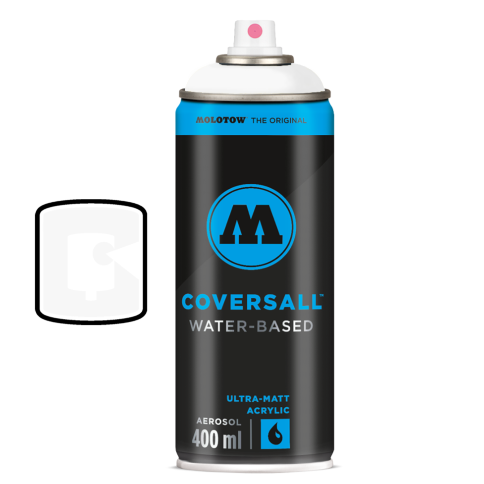 Signal White Molotow Coversall Water-Based 400ML Spray Paint