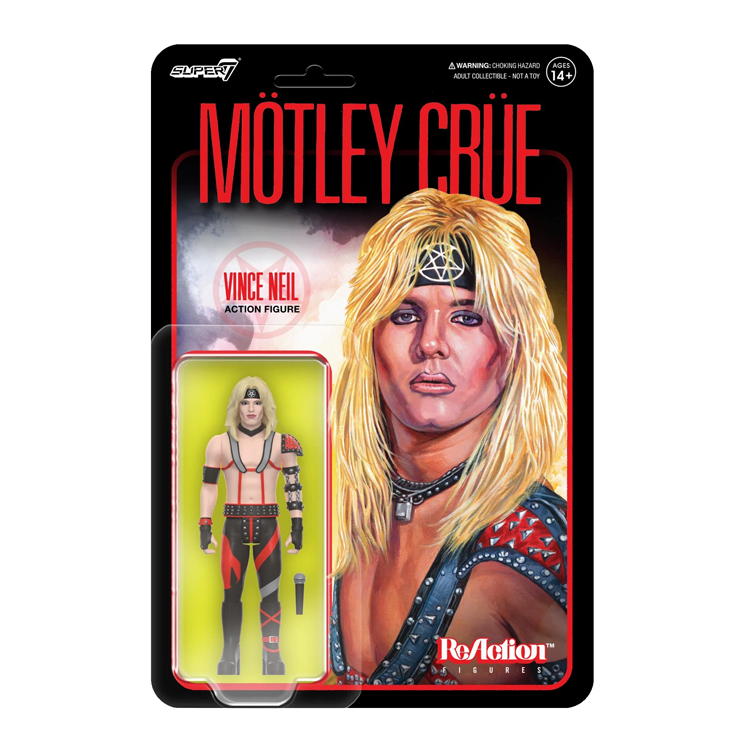Vince Neil W1 ReAction Figure - Motley Crue (Shout at the Devil) by Super7