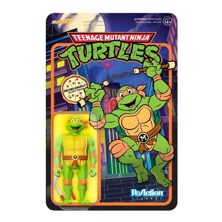 Michelangelo (Cartoon) - Teenage Mutant Ninja Turtles by Super7