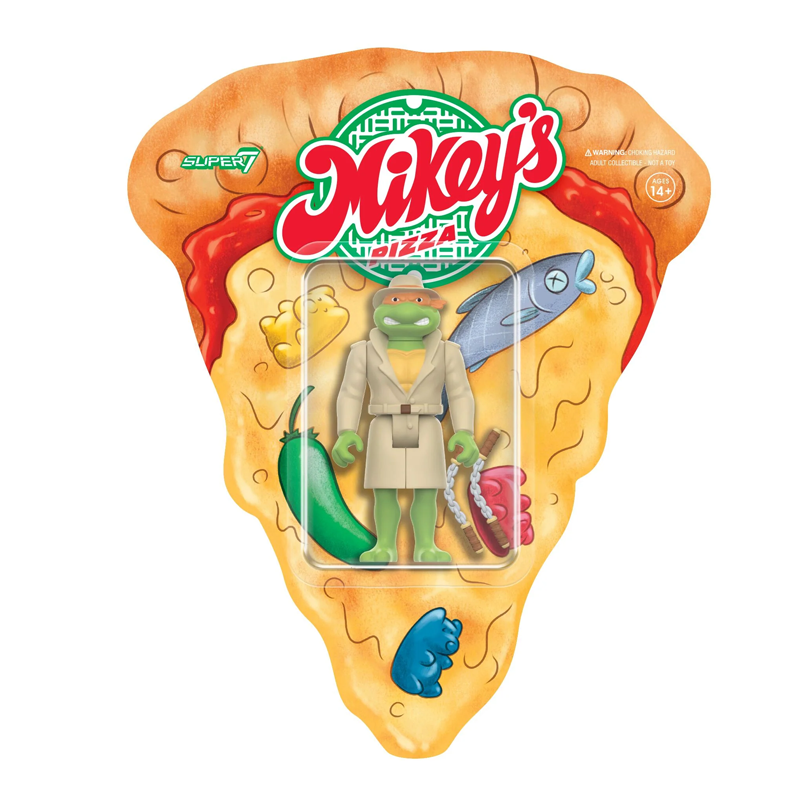 Undercover Michaelangelo (Weird Pizza To Go) - Teenage Mutant Ninja Turtles ReAction Figure by Super7