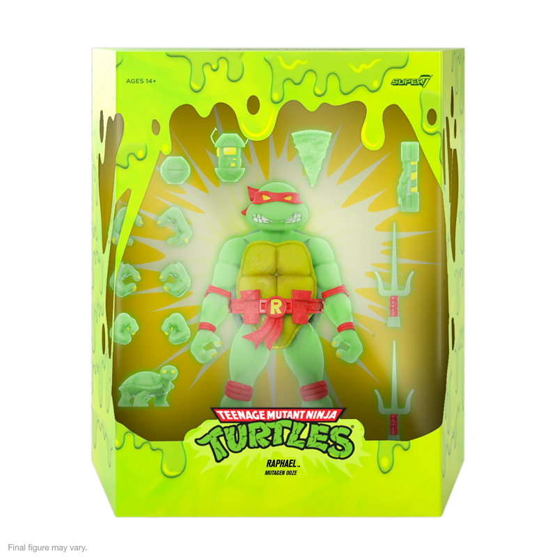 Raphael Mutagen Ooze Glow - Teenage Mutant Ninja Turtles TMNT Ultimate Edition by Super7