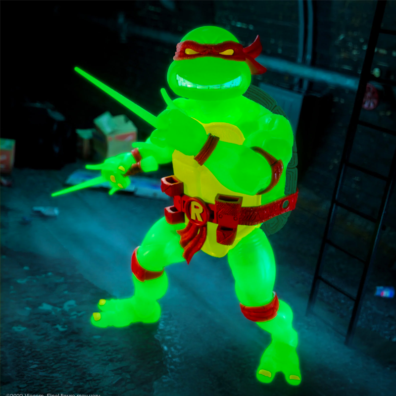 Raphael Mutagen Ooze Glow - Teenage Mutant Ninja Turtles TMNT Ultimate Edition by Super7