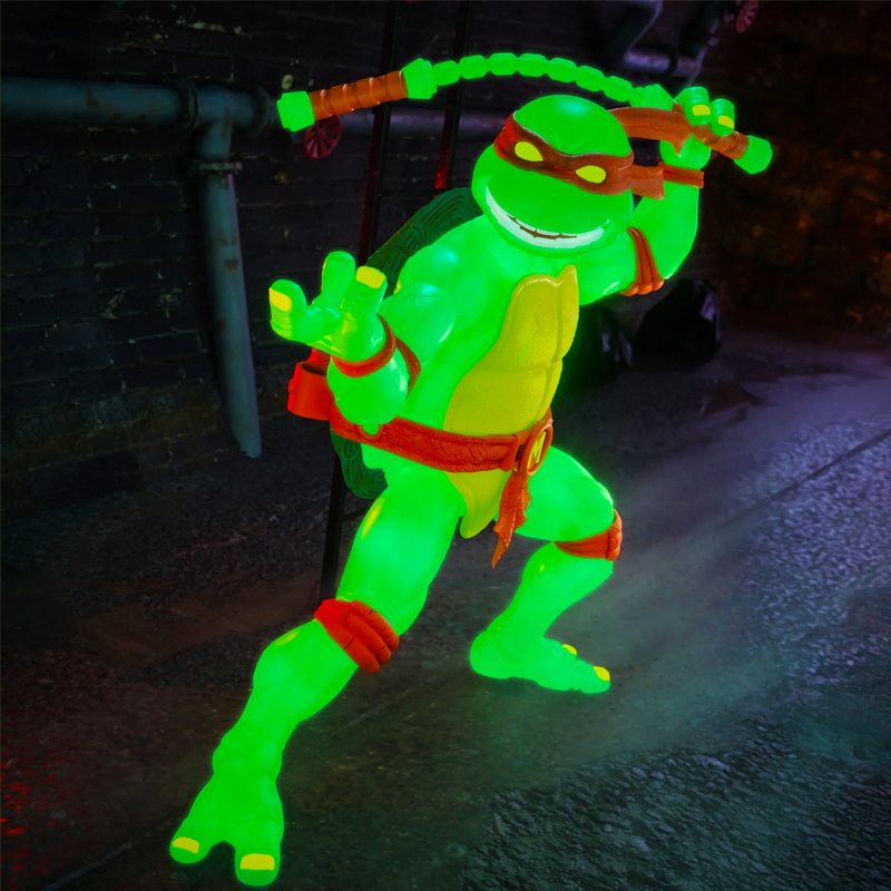 Michelangelo Mutagen Ooze Glow - Teenage Mutant Ninja Turtles TMNT Ultimate Edition by Super7