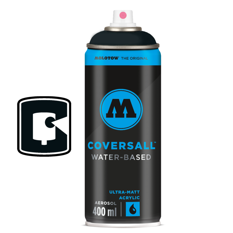Toast Signal Black Molotow Coversall Water-Based 400ML Spray Paint