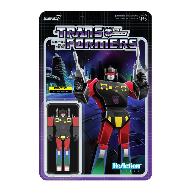 Rumble (Red) - Transformers Reaction Figure by Super7