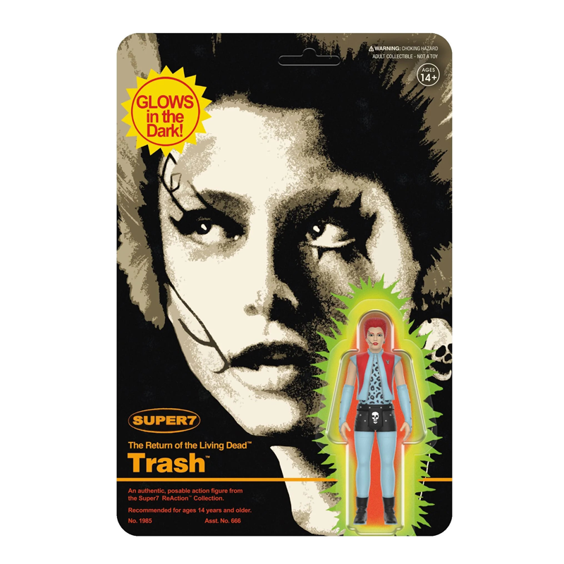 Trash (Monster Glow) ReAction Figure - Return of the Living W4 Dead by Super7