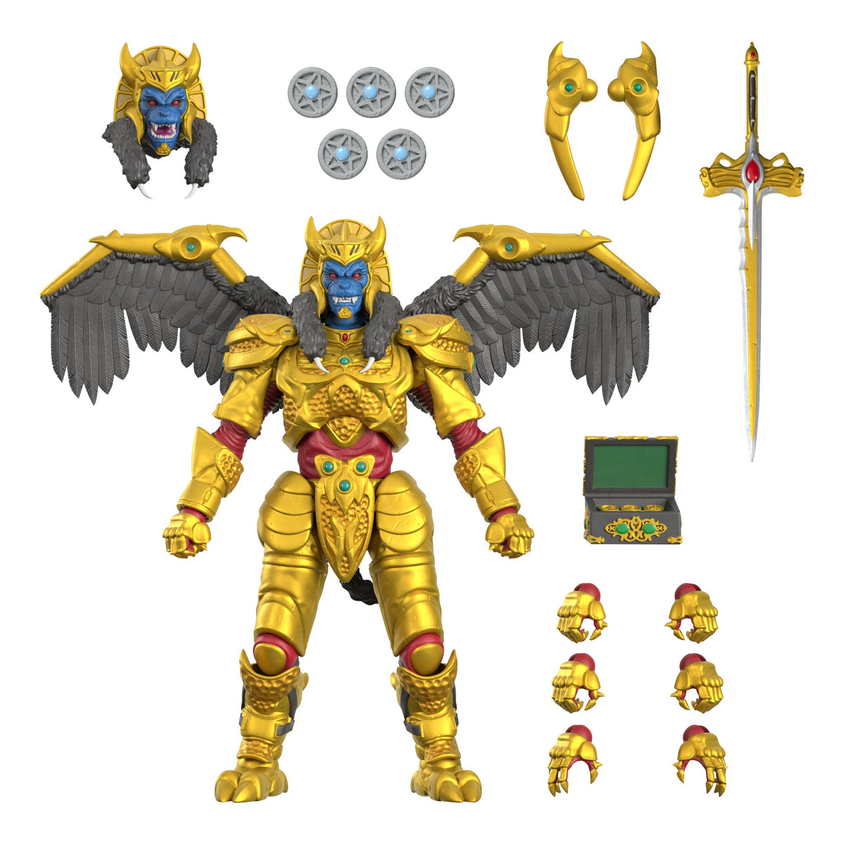 Goldar - Mighty Morphin Power Rangers Wave 1 - ULTIMATES! Figure by Super7