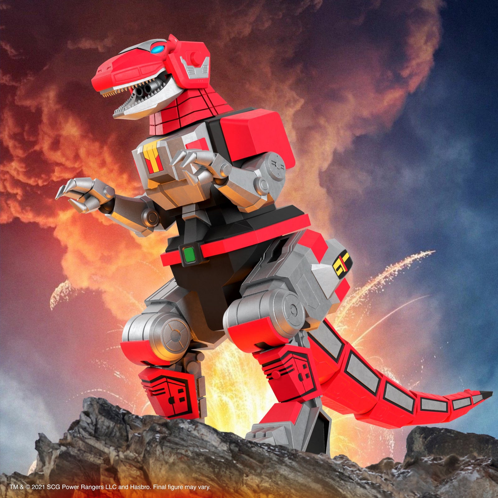 Tyrannosaurus Dinozord - Mighty Morphin Power Rangers - ULTIMATES! Figure by Super7
