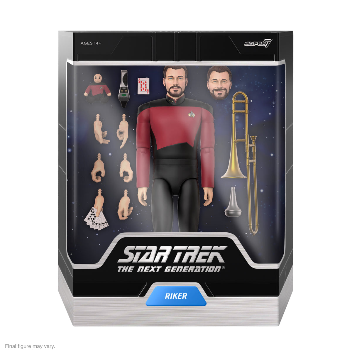 Riker - Star Trek The Next Generation Ultimates! Figure by Super7