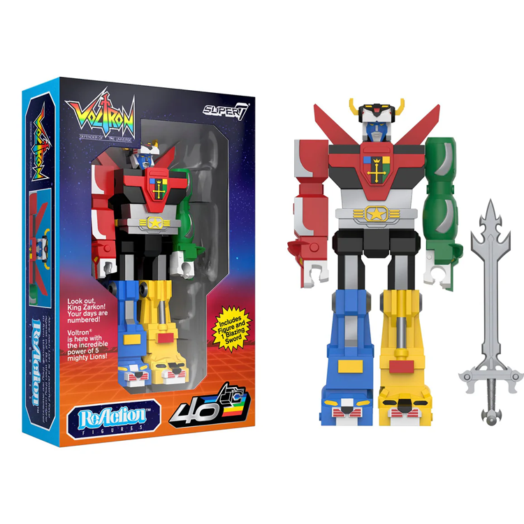 Voltron (Vintage Package) - Voltron ReAction Figure by Super7