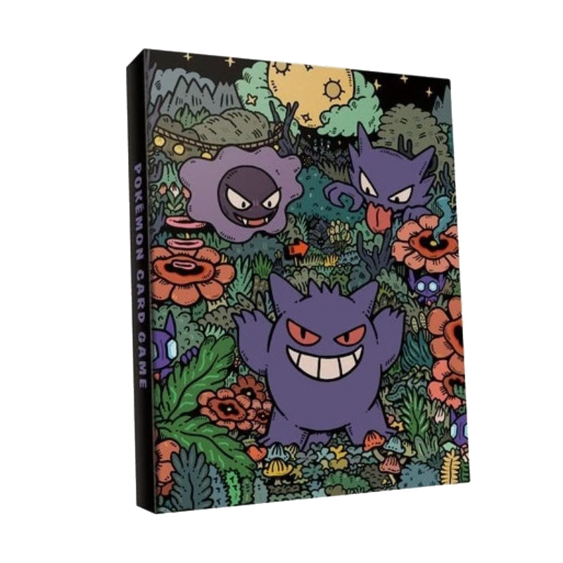 Pokemon Center Gengar Hunter Ghastly 4 Ring Hardcover Medium Card Binder