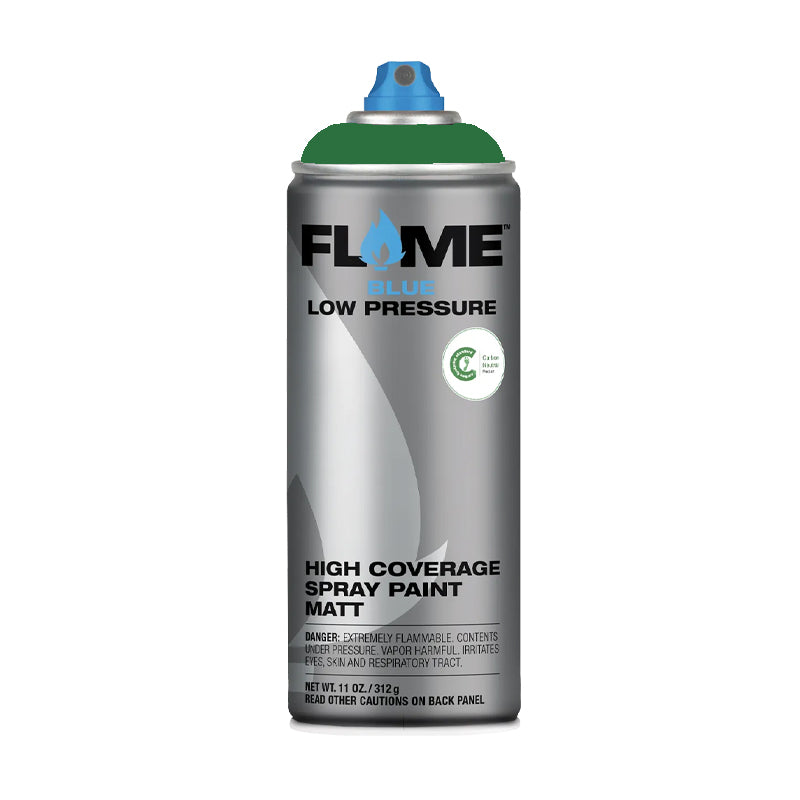 Flame blue low output - moss green