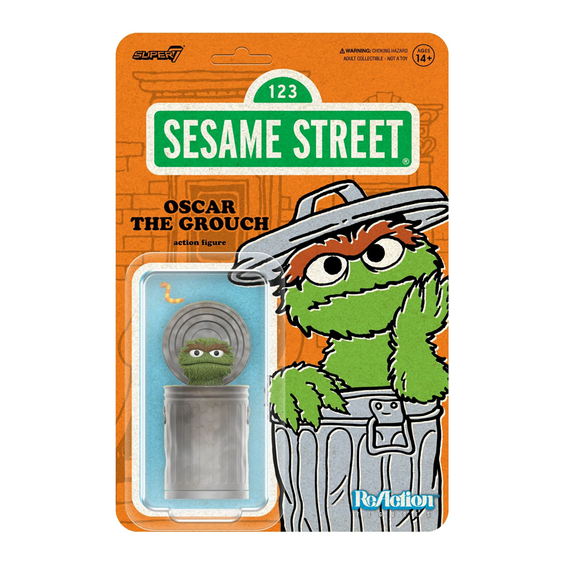 Oscar the Grouch ReAction Figure - Sesame Street by Super7 
