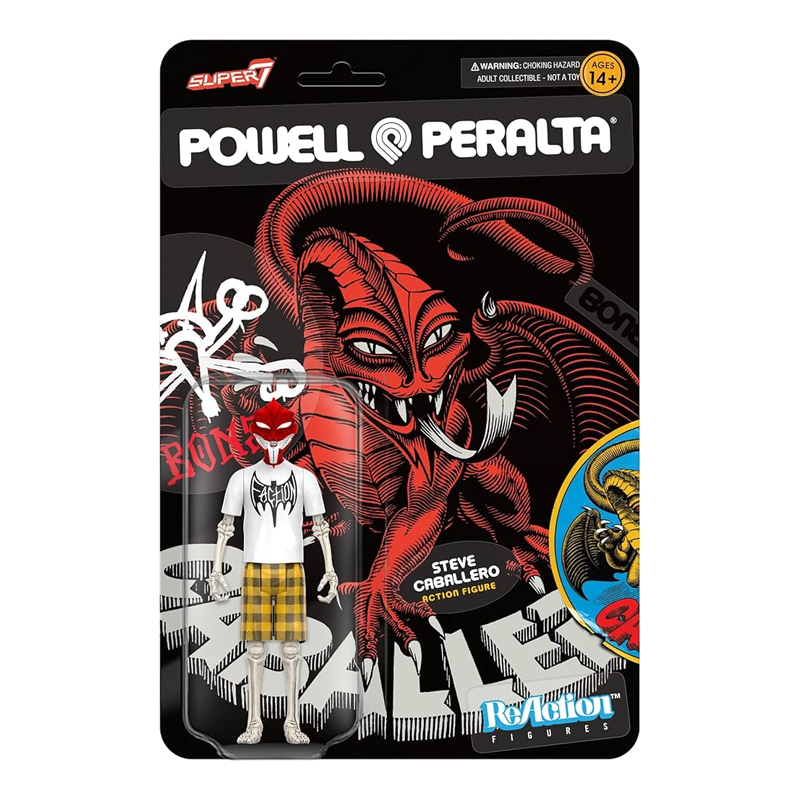 Steve Caballero ReAction Figure - Powell Peralta x Super7 Wave 2