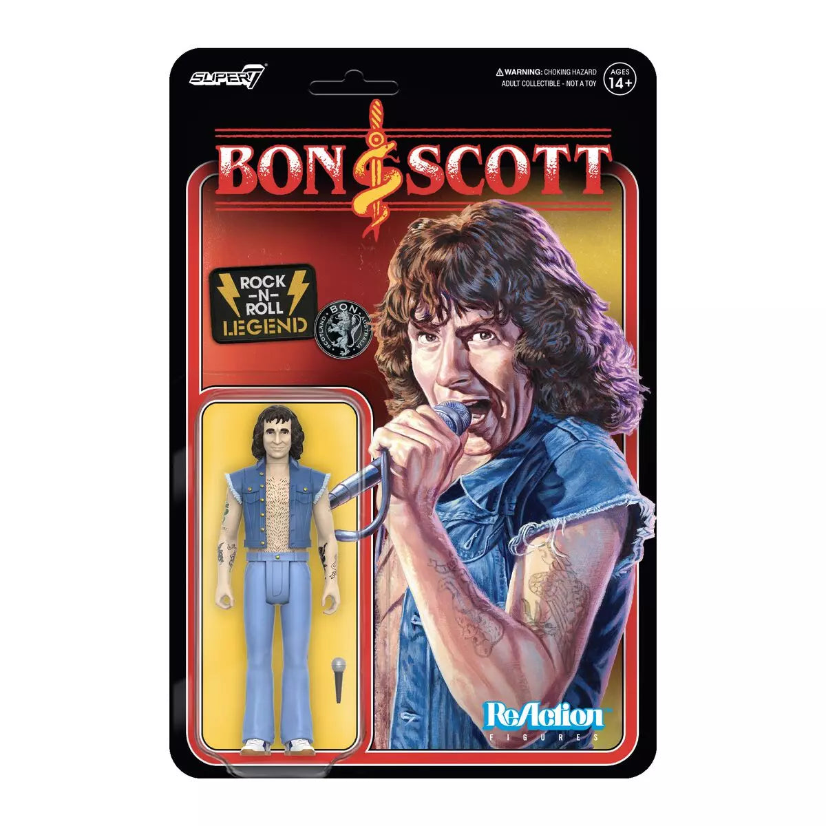 Bon Scott ReAction Figure - Bon Scott by Super7