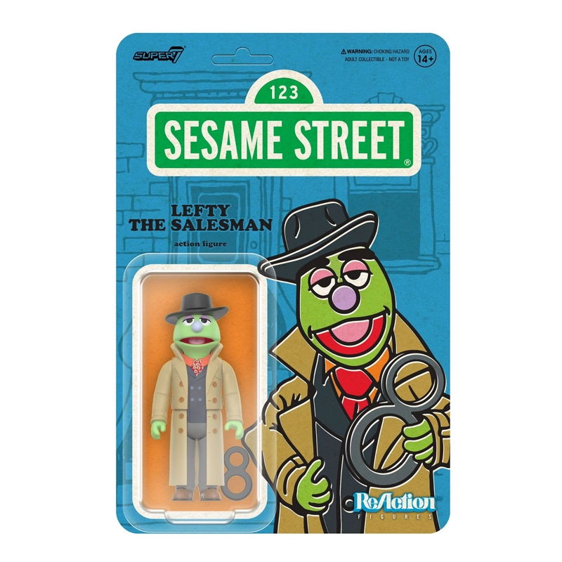 Lefty the Salesman ReAction Figure - Sesame Street by Super7