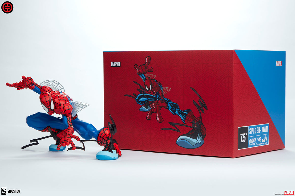 Spiderman Marvel Designer Collectible Statue by Tracy Tubera x Unruly Industries