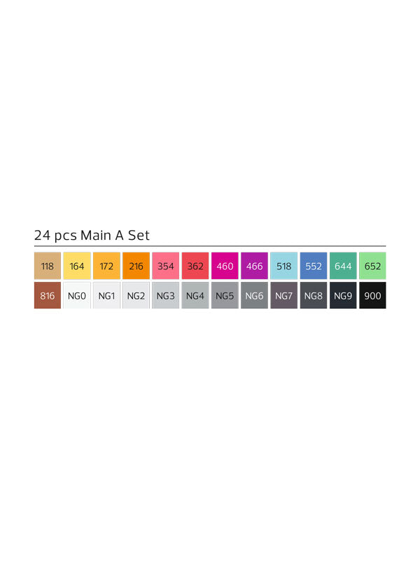Stylefile 24 Brush Marker Set Colors