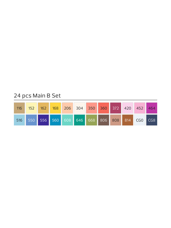Stylefile 24 Brush Marker Set Colors