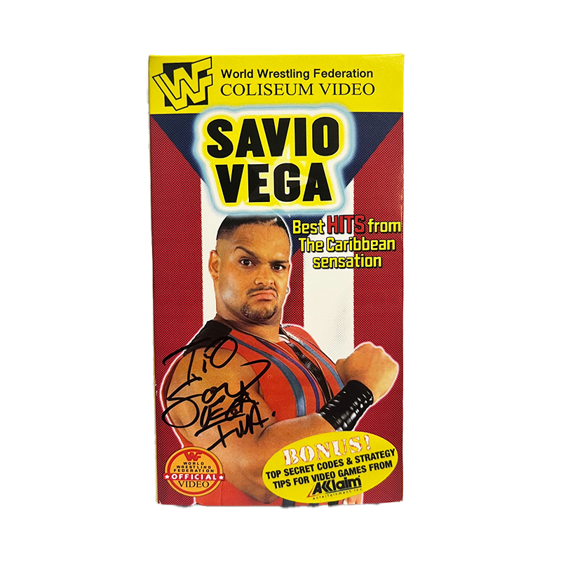 Signed Savio Vega WWF Coliseum Video VHS
