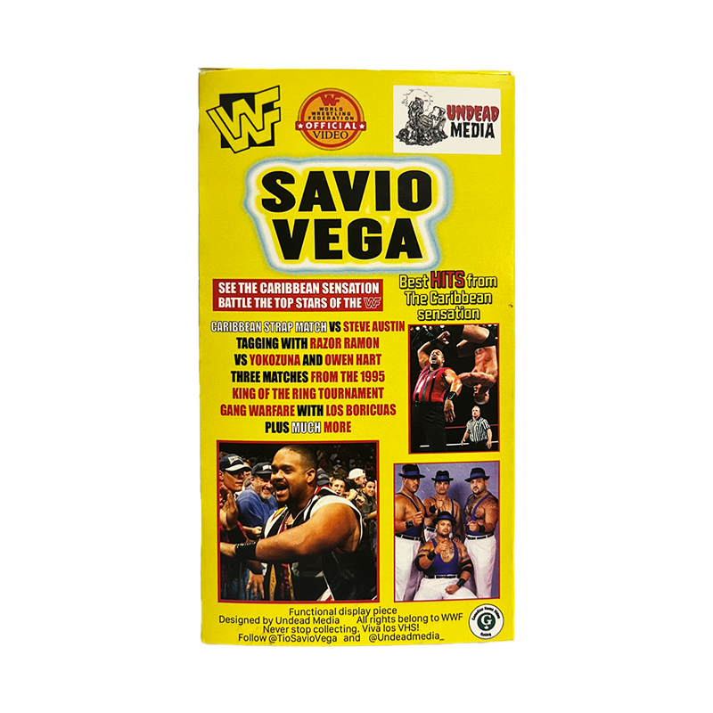 Signed Savio Vega WWF Coliseum Video VHS