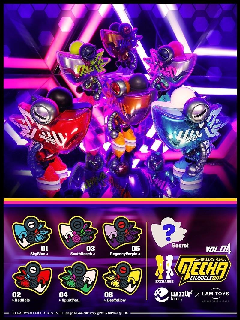 Mecha Chameleon Wazzup Baby Vol 4 Blind Box - Lam Toys x Wazzup Family