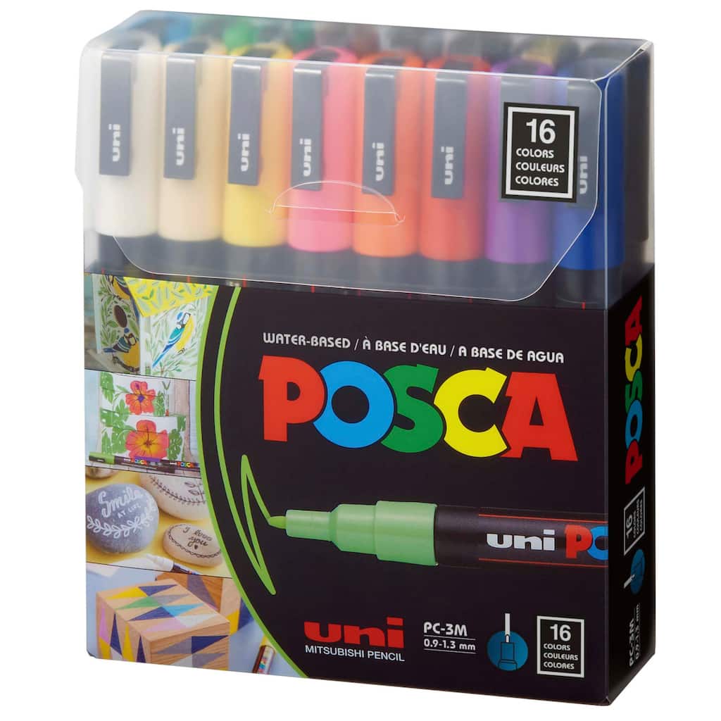 Posca 3M Basic Colors Pack of 16