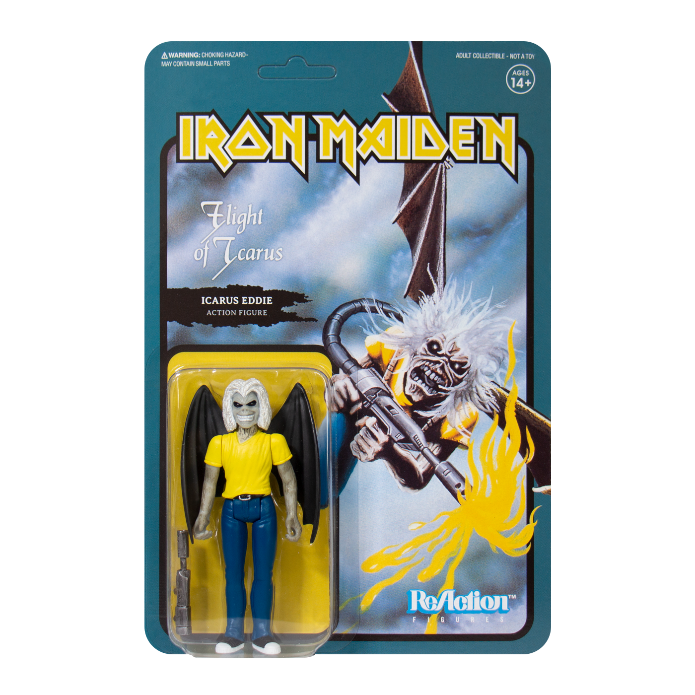 Iron Maiden ReAction Figure - Flight of Icarus (Single Art) by Super7 *PUNCHED