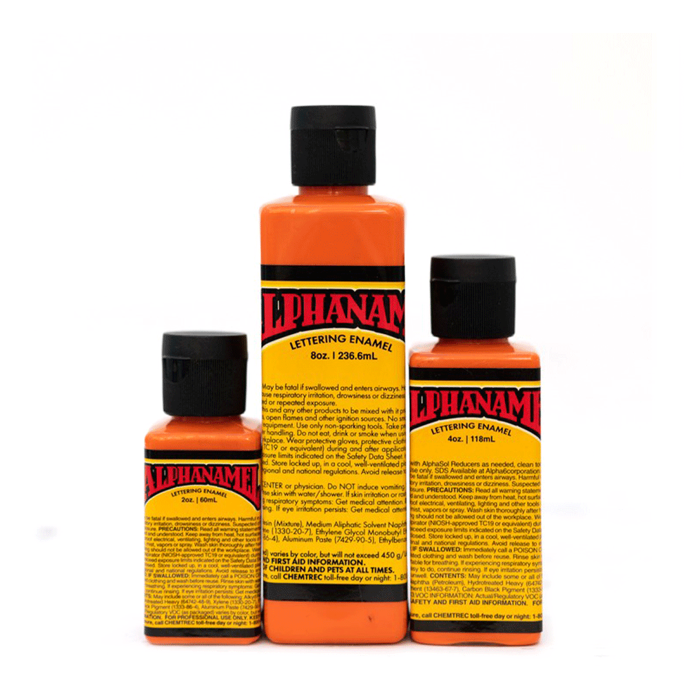 Alpha Orange Alphanamel Enamel Paint by Alpha 6 Corp