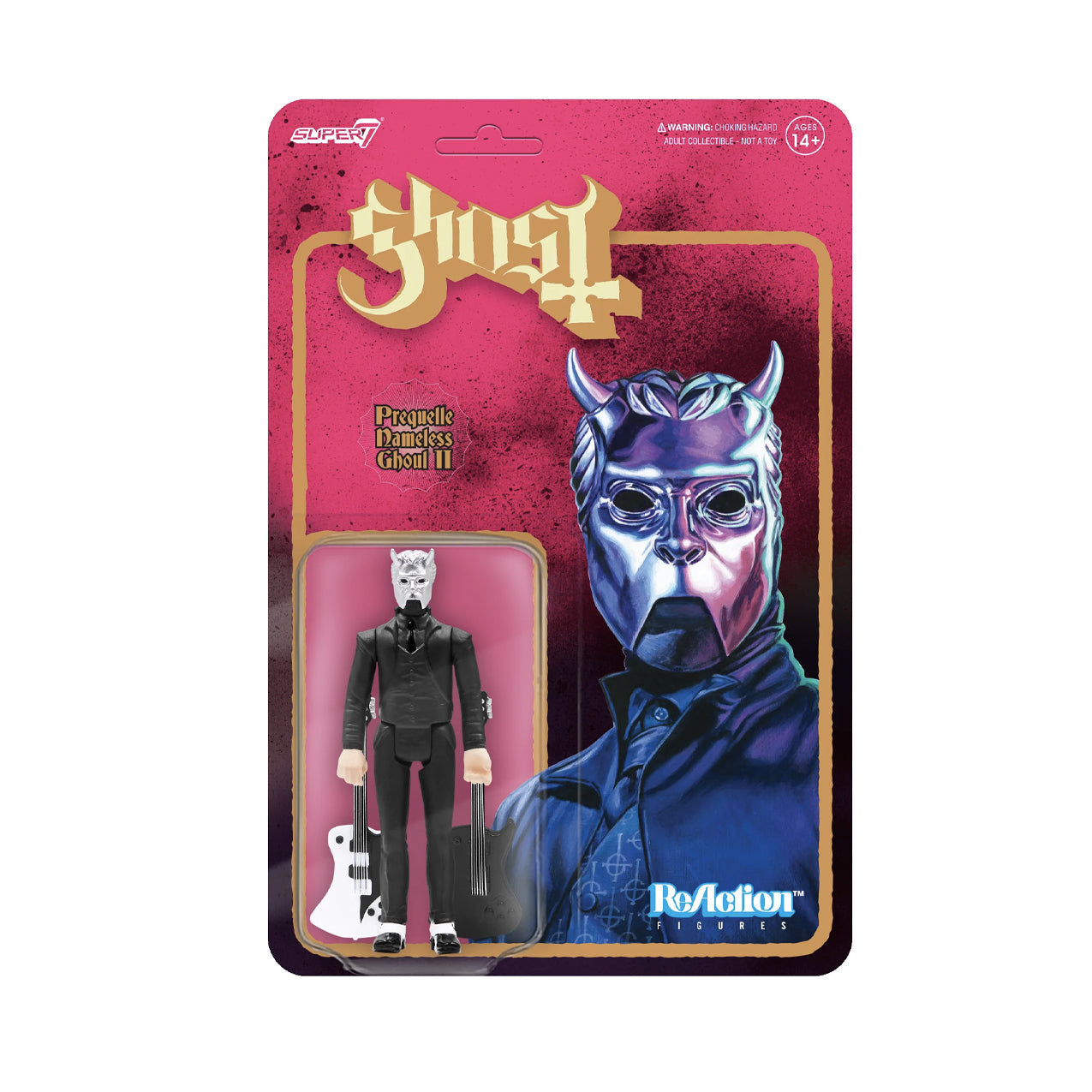 Prequelle Nameless Ghoul (Guitars) ReAction Figure - Ghosts by Super7
