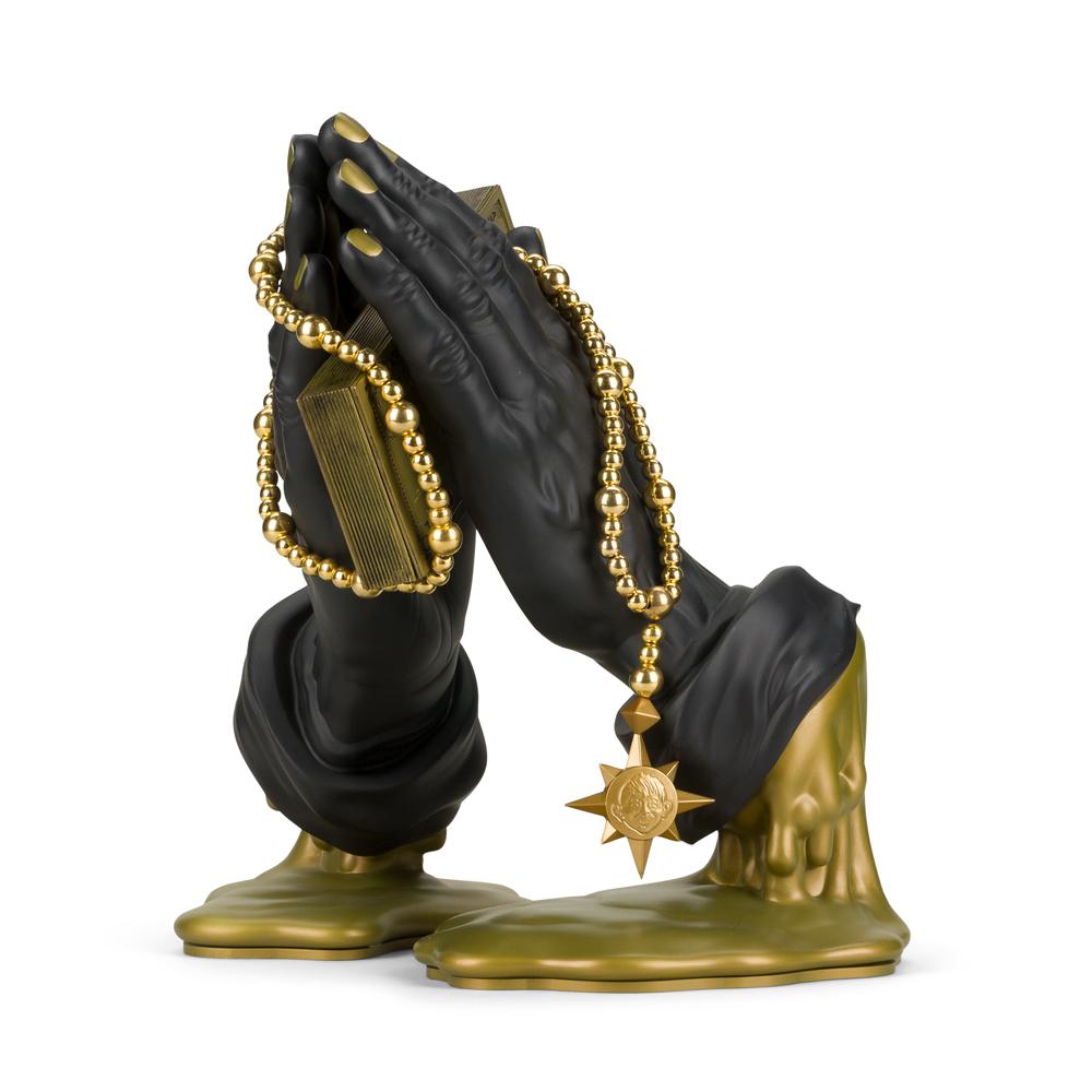 Let Us Prey Art Figure By Frank Kozik - Kidrobot.Com Exclusive Black & Gold Edition