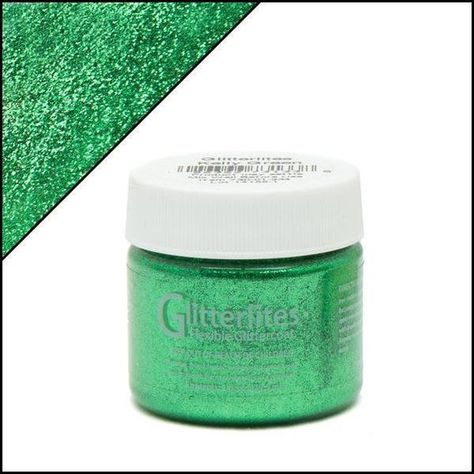 Kelly Green Glitter Angelus Leather Paint