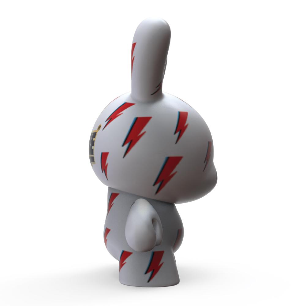 Kidrobot X David Bowie Icon Lightning Bolt 8&quot; Dunny Art Figure By Kidrobot