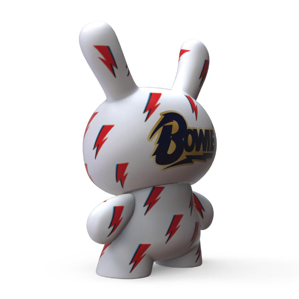 Kidrobot X David Bowie Icon Lightning Bolt 8&quot; Dunny Art Figure By Kidrobot