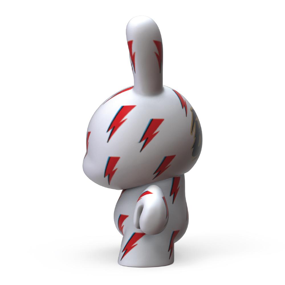 Kidrobot X David Bowie Icon Lightning Bolt 8&quot; Dunny Art Figure By Kidrobot
