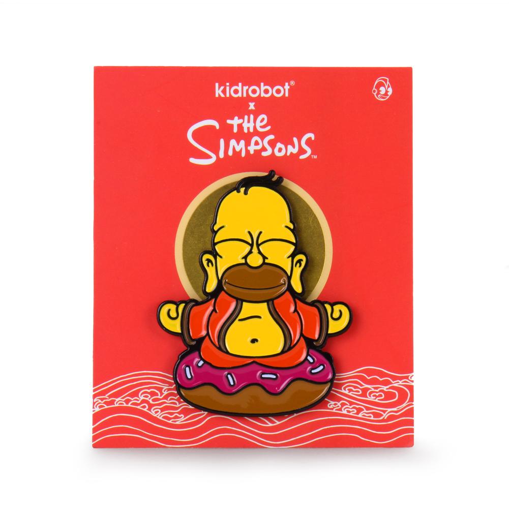 The Simpsons Homer Buddha 1.5" Enamel Pin By Kidrobot
