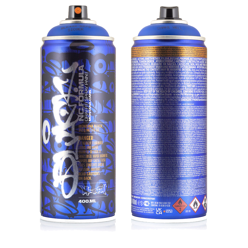 Black Artist Edition Sicoer Sorrento Blue - Montana 400ml Collectors Spray Paint