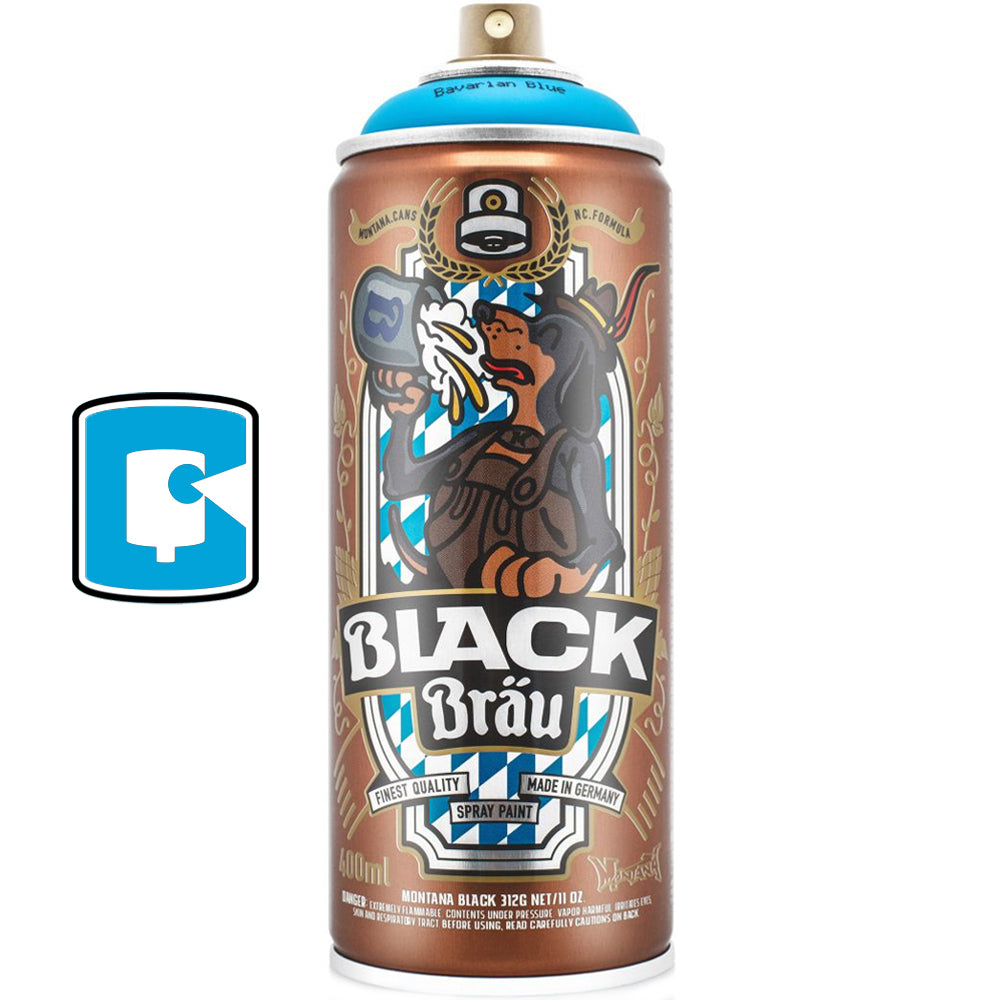 Flying Fortress Montana Black Bavarian Blue Collectors Spray paint
