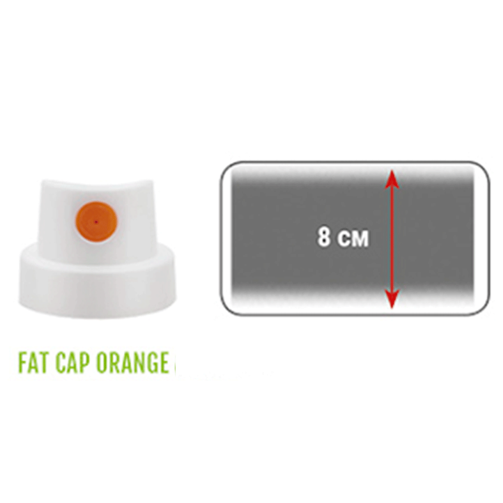 Montana Fat cap white Orange dot