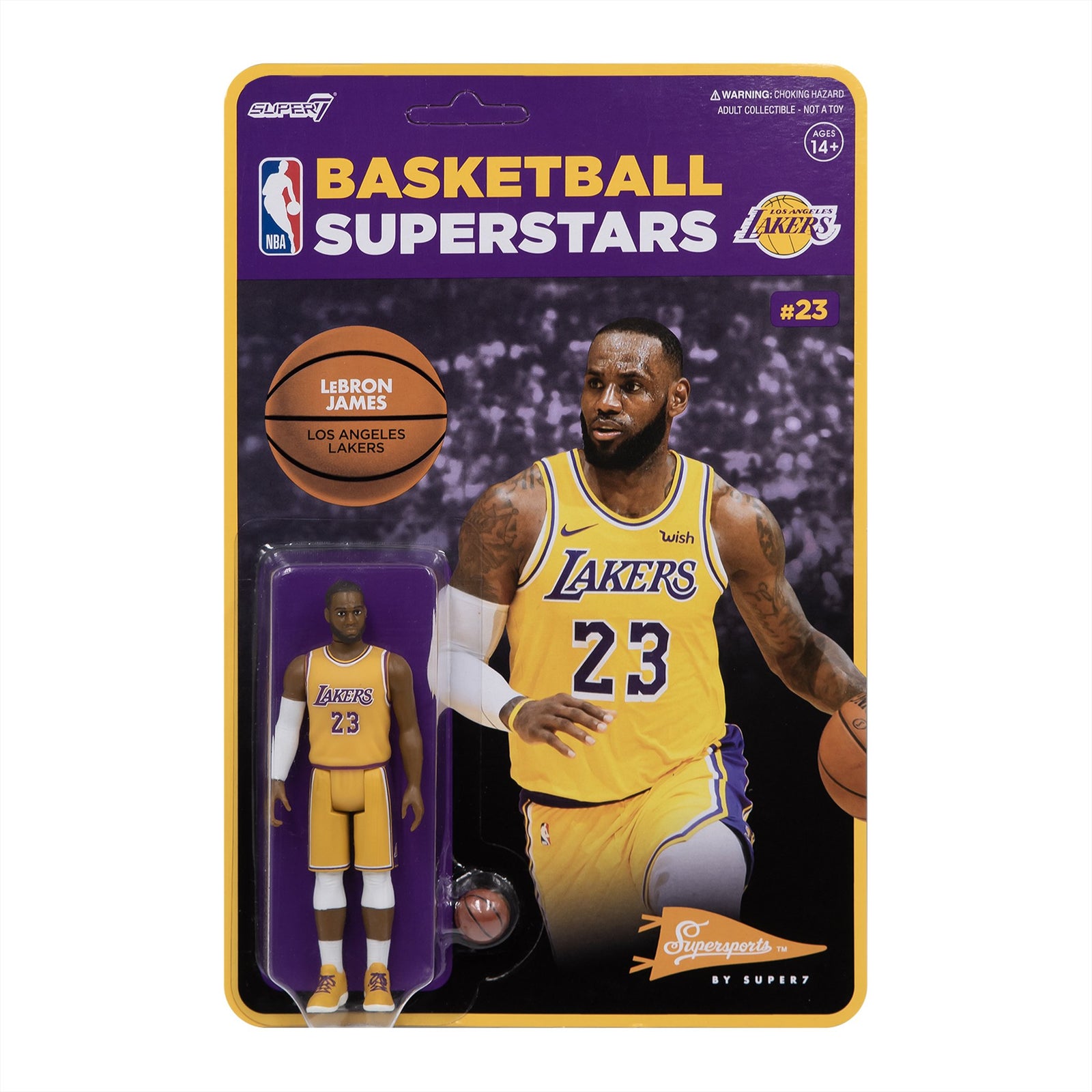 NBA Supersports Figure - LeBron James (Lakers) by SUPER7